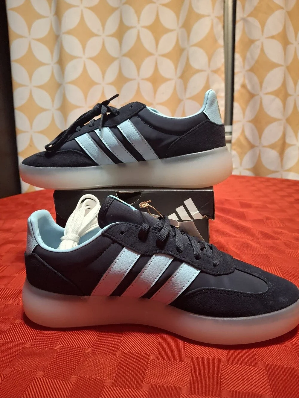 New adidas Barreda Decode Juniors' Shoes – Legend Ink/Ice Blue (Size 7 US)